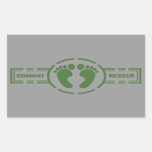 Combat Rescue Roundel Sticker   Groene feet
