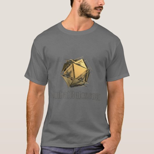 Combat Rules Exploding D20 Logo T-shirt (Voorkant)