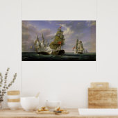 Combat tussen het Franse "La Canonniere" Poster (Keuken)