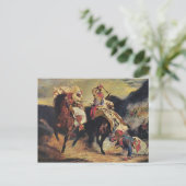 Combat van de Giaour en de Pasha Briefkaart (Staand voorkant)