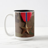Combat Veteran and Bronze Star Coffee Mok (Links)