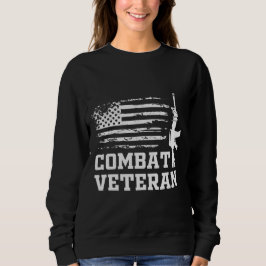 Combat Veteran Army Quote Trui