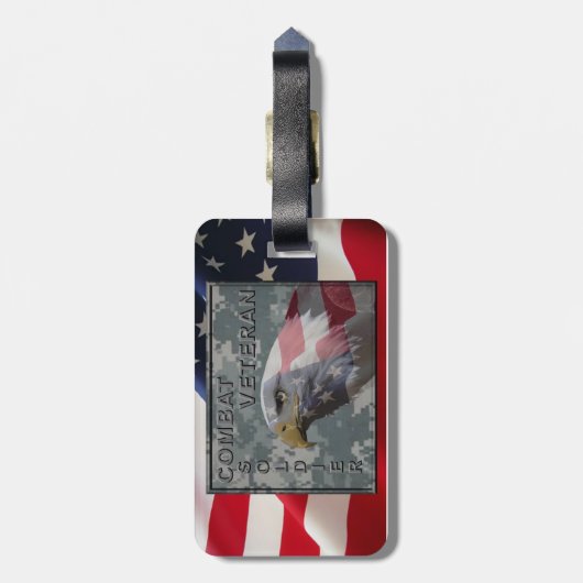 Combat Veteran Bagagelabel (Achterkant verticaal)