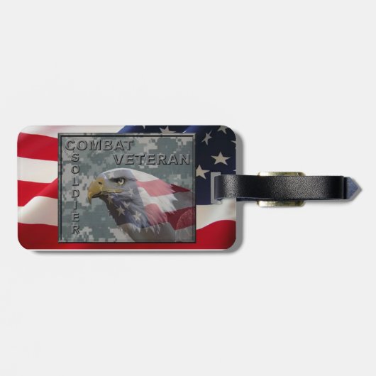 Combat Veteran Bagagelabel (Achterkant horizontaal)