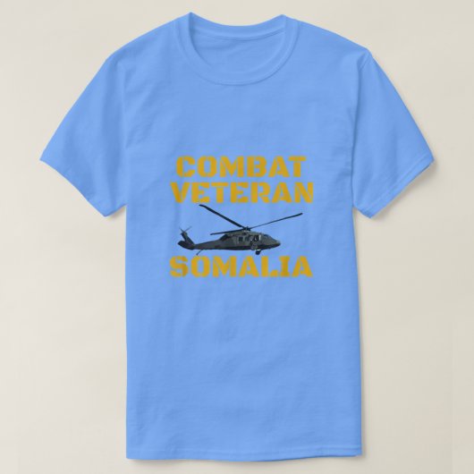 Combat Veteran Mogadishu Somalia Operation Restore T-shirt (Design voorkant)