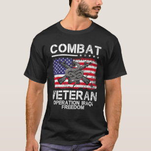 Combat Veteran Operation Iraqi Freedom Veterans Da T-shirt