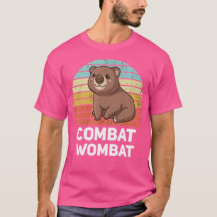 Combat Wombat Funny Wombat Lover Kawaii Wombat Chi T-shirt