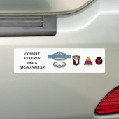 CombatInfBadge2Awd, aab, 1ad, 1mkl, 34ID, COMBA... Bumpersticker (Op auto)