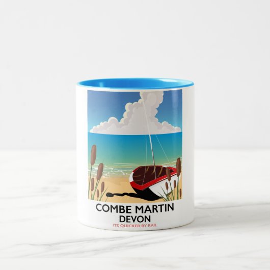 Combe Martin Devon Tweekleurige Koffiemok (Center)