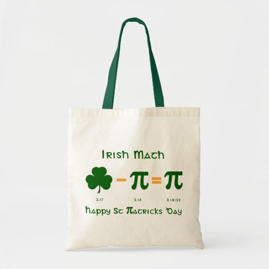 Combinatie Canvas tas St. Patricks Day & Pi Day (Voorkant)