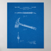 Combinatie Fireman's AX en Wrecking Tool Patent Poster (Voorkant)