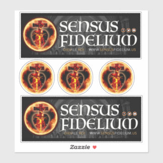 Combinatie Katholieke Jezus Crucifix Heilige Driev Sticker