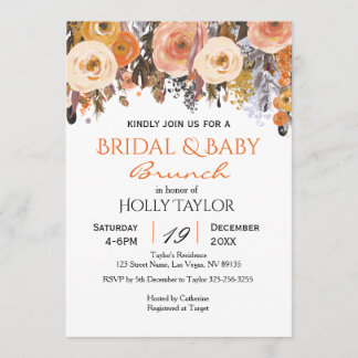 Combinatie van Baby shower en Vrijgezellenfeest id Kaart