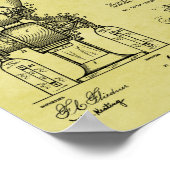 combinatie van Koffiepatentafdrukken Poster (Hoek)