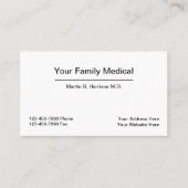 Combinatie van medische Kantoor Visitekaartje (Voorkant)