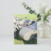 combinatie van militaire motorfietsen briefkaart (Staand voorkant)