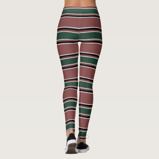 Combinatie van retro en modern design l Strips Leggings (Achterkant)