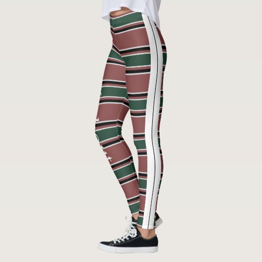 Combinatie van retro en modern design l Strips Leggings (Links)
