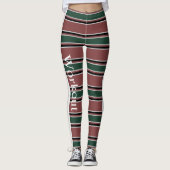 Combinatie van retro en modern design l Strips Leggings (Voorkant)