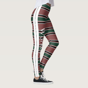 Combinatie van retro en modern design l Strips Leggings
