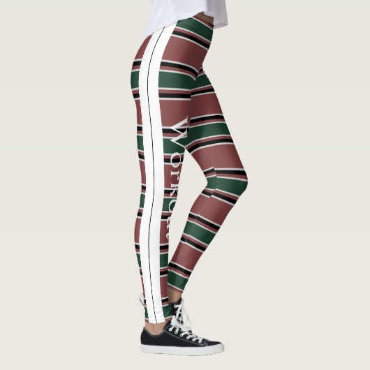 Combinatie van retro en modern design l Strips Leggings (Rechts)