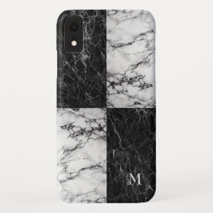 Combinatie van witte en zwarte marmer Case-Mate iPhone case