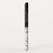 Combinatie van witte en zwarte marmer Case-Mate iPhone case (Achterkant/rechts)