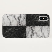 Combinatie witte en zwarte kleurstofstontextuur Case-Mate iPhone case (Achterkant (horizontaal))