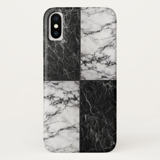 Combinatie witte en zwarte kleurstofstontextuur Case-Mate iPhone case (Achterkant)