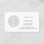 Combinatiekaart voor zakelijk gebruik/Benoeming Visitekaartje (Achterkant)