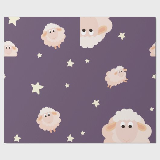 Combinatiepapier voor lampen en sterren cadeaupapier (Zoom)