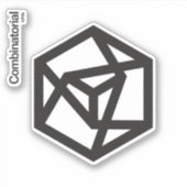 Combinatorial Ltd., sticker met 2 delen (Voorkant)