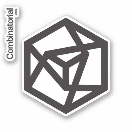 Combinatorial Ltd., sticker met 2 delen (Voorkant)