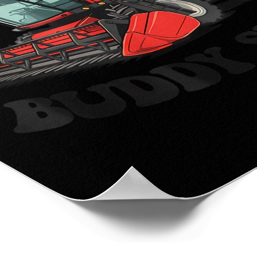 Combine Harvester Dibs On The Buddy Seat Kids Todd Poster (Hoek)