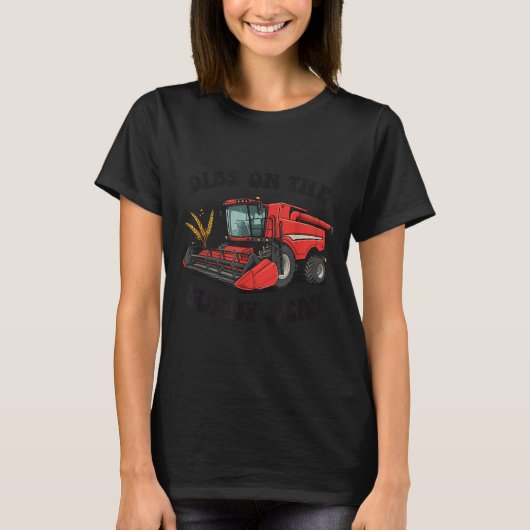 Combine Harvester Dibs On The Buddy Seat Kids Todd T-shirt (Voorkant)