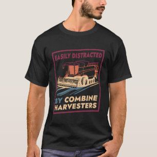 Combine Harvester Farming Farmer T-shirt