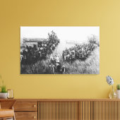 Combineer Harvester Scene Canvas Afdruk (Insitu (Woonkamer))