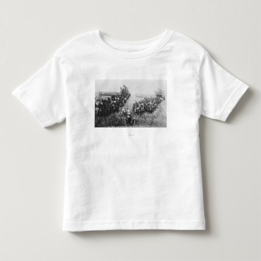 Combineer Harvester Scene Kinder Shirts (Voorkant)