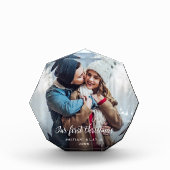 Combineer onze eerste kerstfoto blok O (Voorkant)