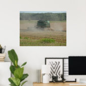 Combineer oogster in Wheat Field Poster (Thuiskantoor)