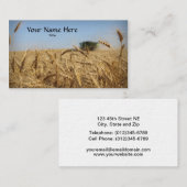 Combineren in Wheat field Visitekaartje (Voorkant / Achterkant)