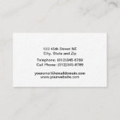 Combineren in Wheat field Visitekaartje (Achterkant)