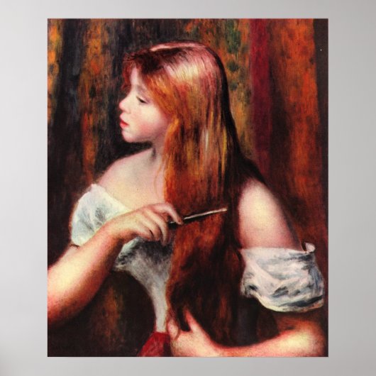 Combing Girl Poster (Voorkant)