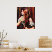 Combing Girl Poster (Keuken)