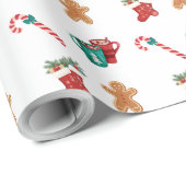 Combining the vibrant Christmas icons Wrapping Pap Cadeaupapier (Rol Hoek)