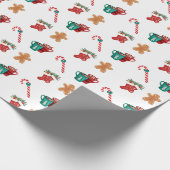 Combining the vibrant Christmas icons Wrapping Pap Cadeaupapier (Hoek)