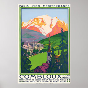 Combloux Chamonix Megeve Alpes Bergen Frankrijk Poster