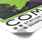 Combloux France vintage-reis Poster (Hoek)