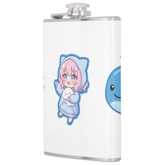 Combo Kawaii Anime, Cute Blue Whale and Octo-Vibes Heupfles (Links)