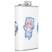 Combo Kawaii Anime, Cute Blue Whale and Octo-Vibes Heupfles (Rechts)